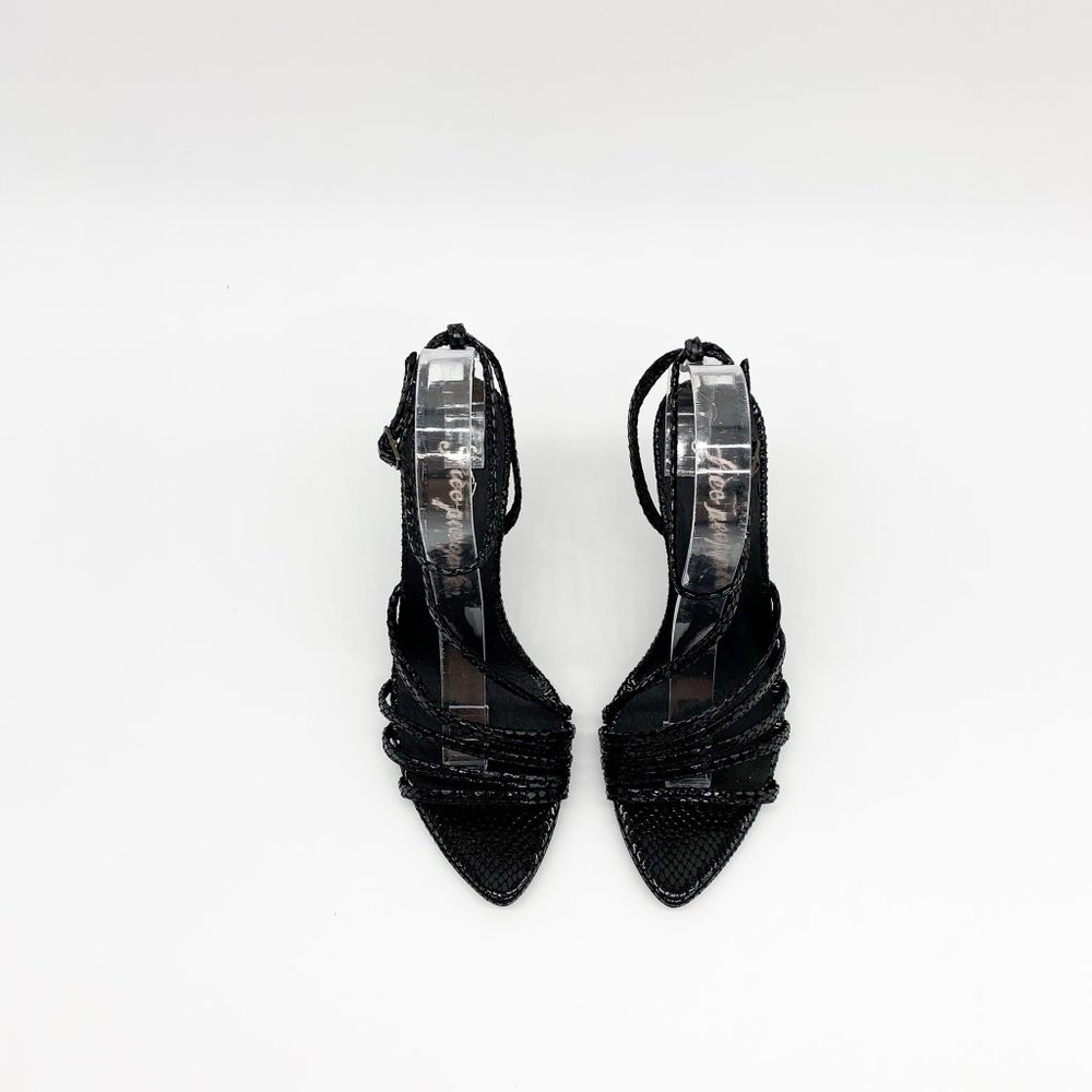 FREE PEOPLE Patent Python Print Strappy Sandals - Picture 6 of 10
